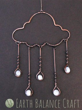 Gemstone Rain Cloud Suncatcher