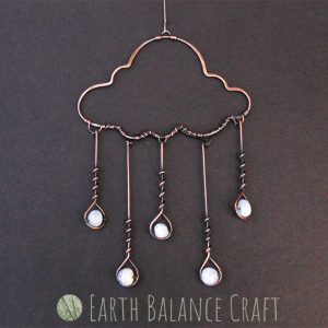 Gemstone Rain Cloud Suncatcher