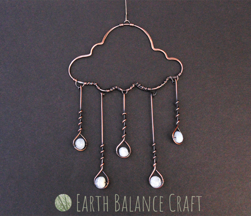 Gemstone Rain Cloud Suncatcher