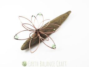 Copper Succulent Table Art