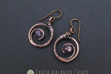 Violet Wildflower Earrings 4