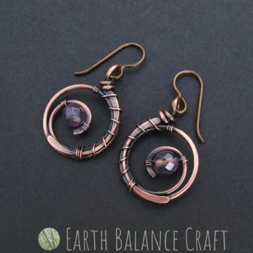 Violet Wildflower Earrings 4