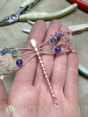 Dragonfly Pendant WIP