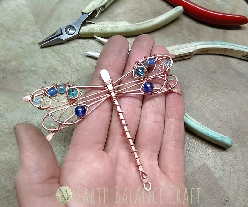 Dragonfly Pendant WIP