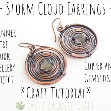 Storm Cloud Earrings Tutorial