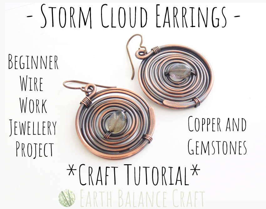 Storm Cloud Earrings Tutorial