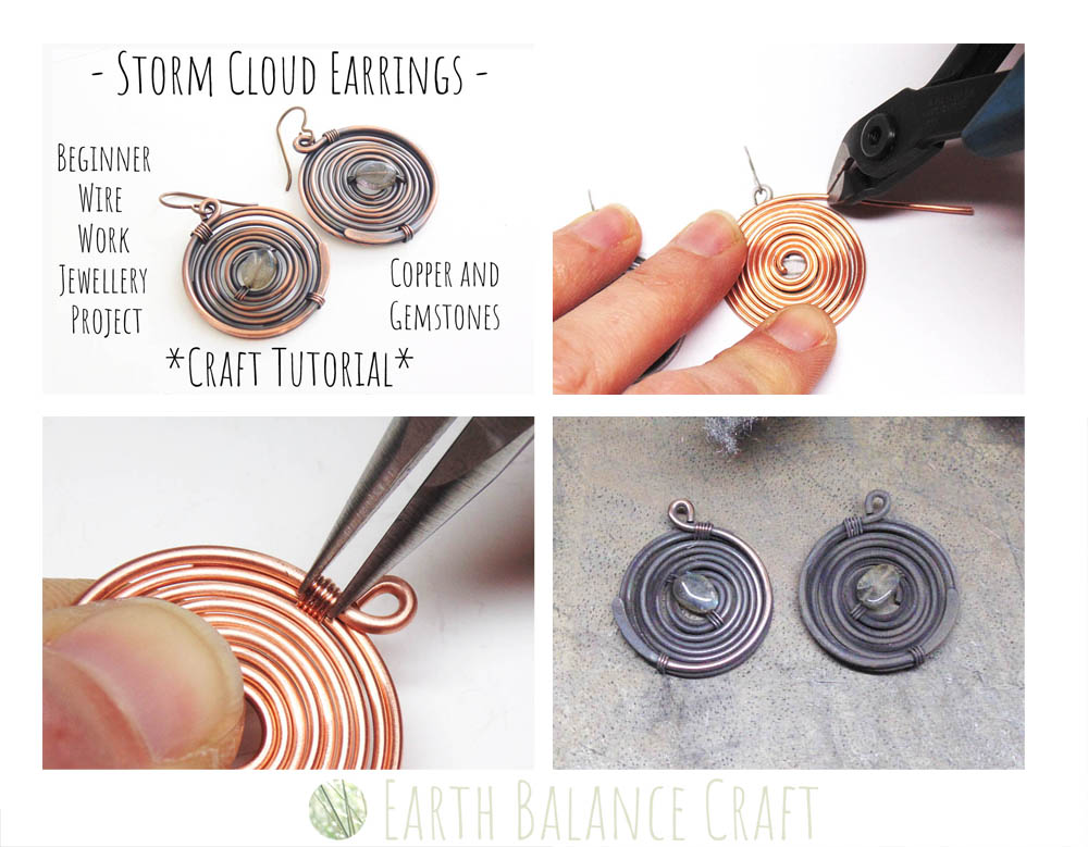 Storm Cloud Earrings Tutorial