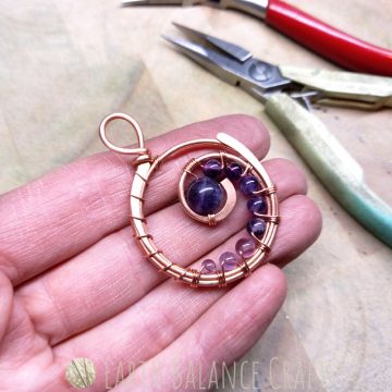 Sea Lavender Pendant WIP