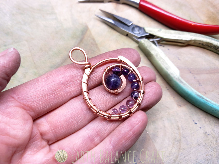 Sea Lavender Pendant WIP