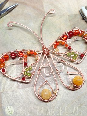 Gatekeeper Butterfly Suncatcher WIP