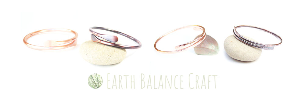 Minimal Copper Bangles Collection