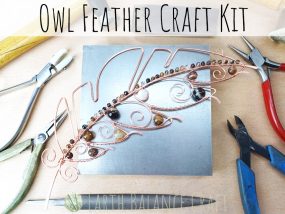 Owl Feather Craft Kit With Tools