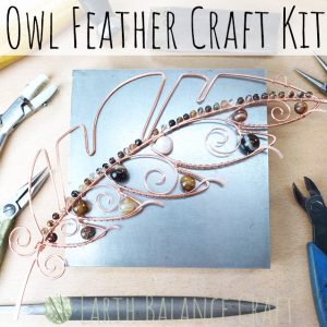 Owl Feather Craft Kit With Tools