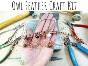 Owl Feather Craft Kit With Tools